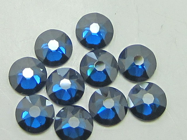 72 pcs. 20ss CAPRI BLUE LUSTER-D FLATBACK European Rhinestones